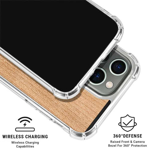 Natural Wood iPhone 16 Pro Clear Case